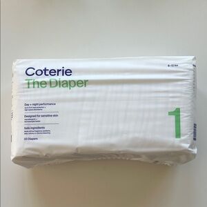 NEW Unopened Coterie The Diaper Size 1, 33 pack